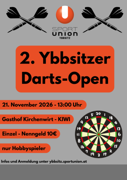 Flyer Dart-Turnier A4 2026